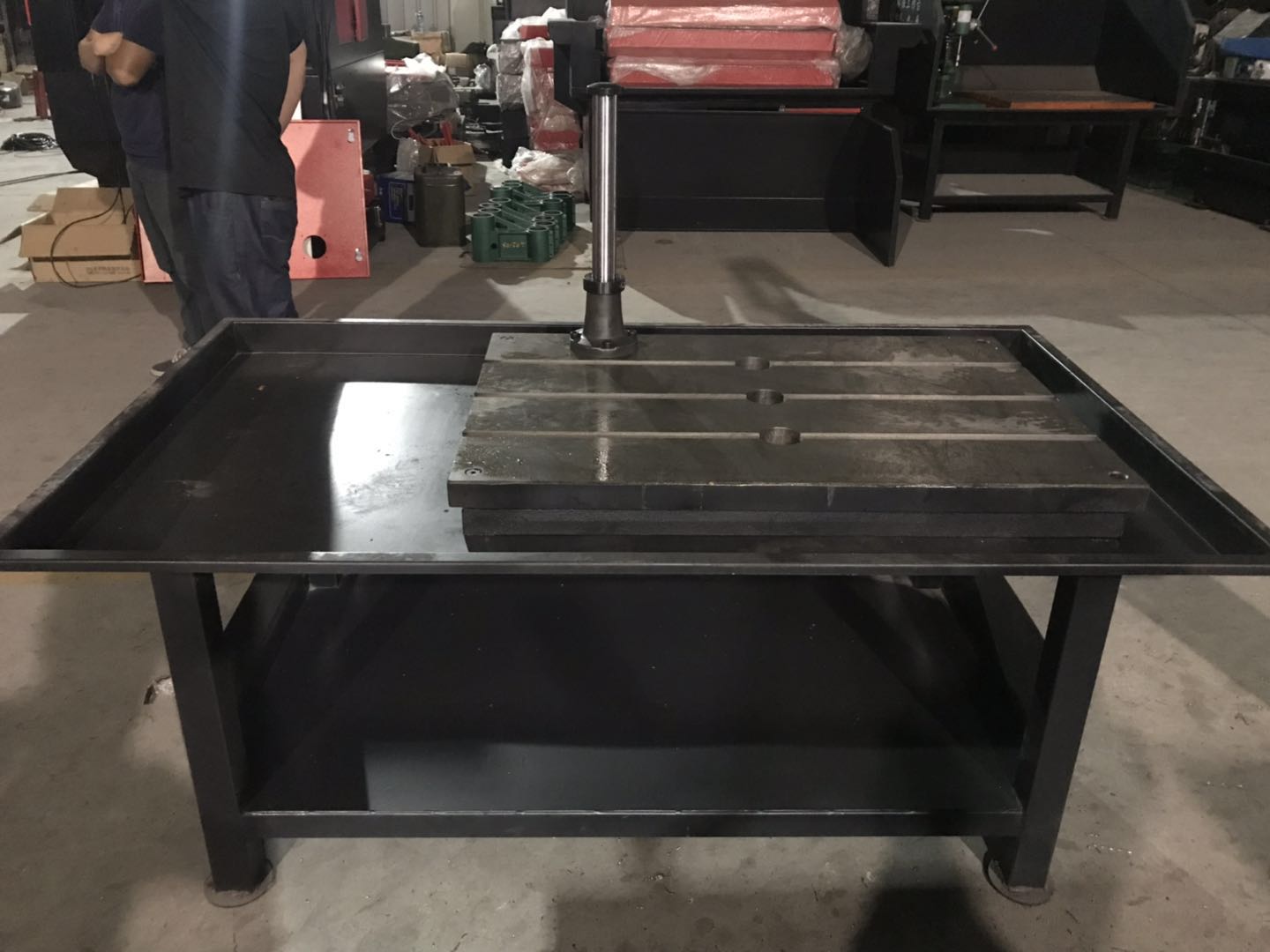 感謝泉州市清滿鍛造發展有限公司惠購雙工位鉆床架/鑄造工作臺/搖臂攻絲機M20高速