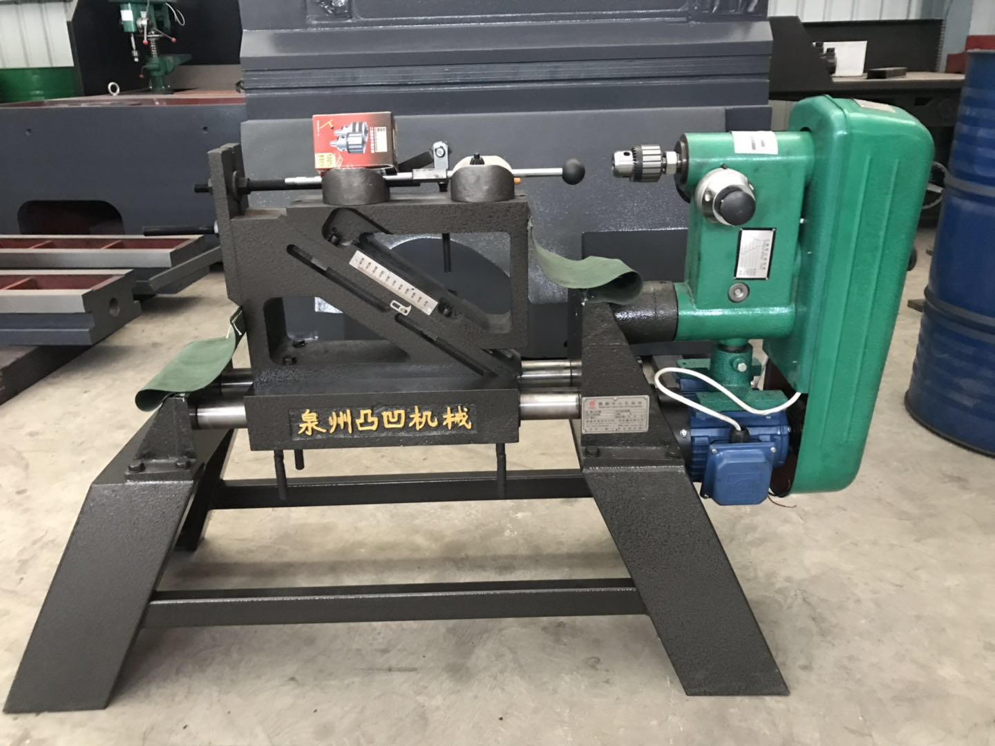 感謝浙江臺州惠購0.6米圓鋼中心孔鉆床