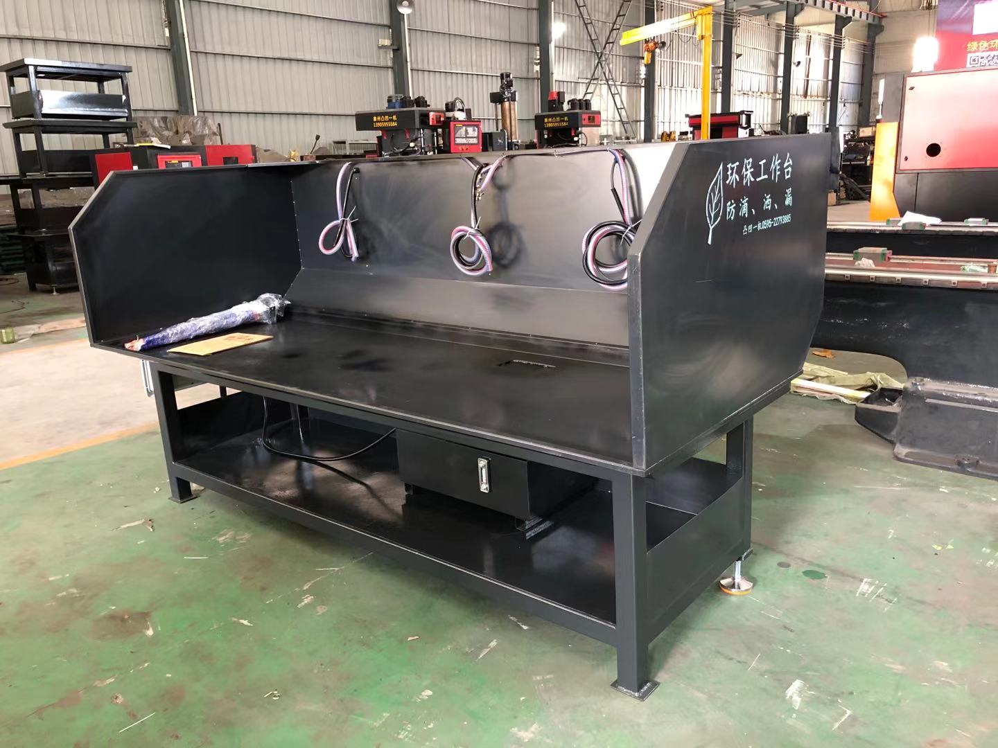感謝廣東卓信液壓科技惠購三工位環保工作臺帶水循環