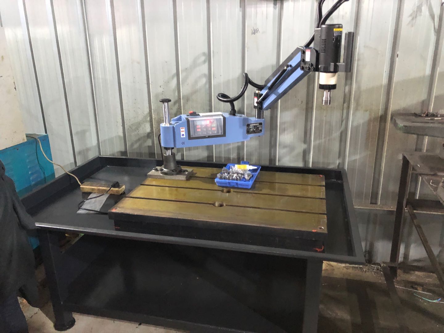 感謝泉州惠泰機械惠購M16搖臂攻絲機（保2年）鑄造工作臺環保工作桌